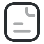 Document Text SVG Icon